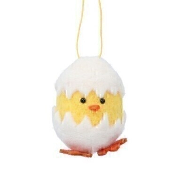 If you are looking for some Easter decorations for your Easter Tree then be sure not to miss this cute yellow Easter chick sitting in a cracked white egg hanging decoration by designer Gisela Graham. This white wool mix Easter Chick would be a lovely Easter present for anyone.  Comes complete with string to hang on your Easter Tree.